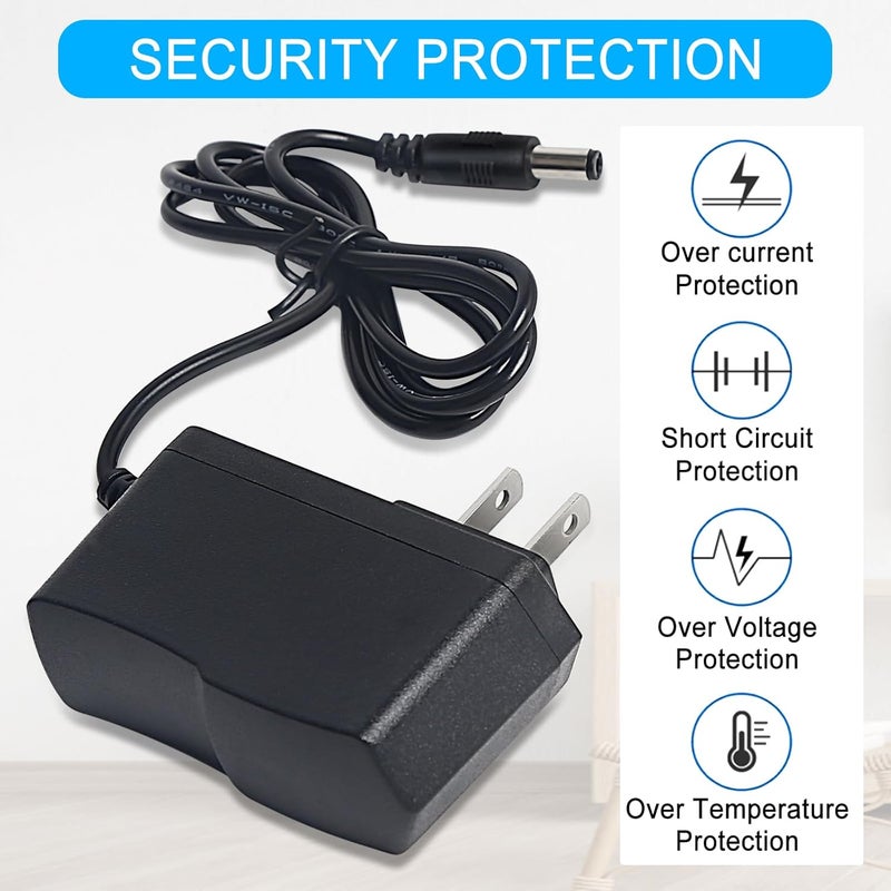 MADOWL DMX Controller 12V DC Power Adapter, 12V Guitar Pedal Power Supply, 12 Volt 1000mA Charger Cord for Piano Keyboard, Guitar Effects Pedals Adapter Center Negative - Image 3